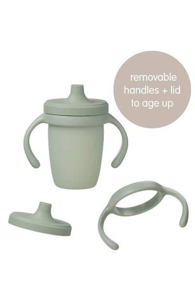 Silicone Cup With Handle - Sage
