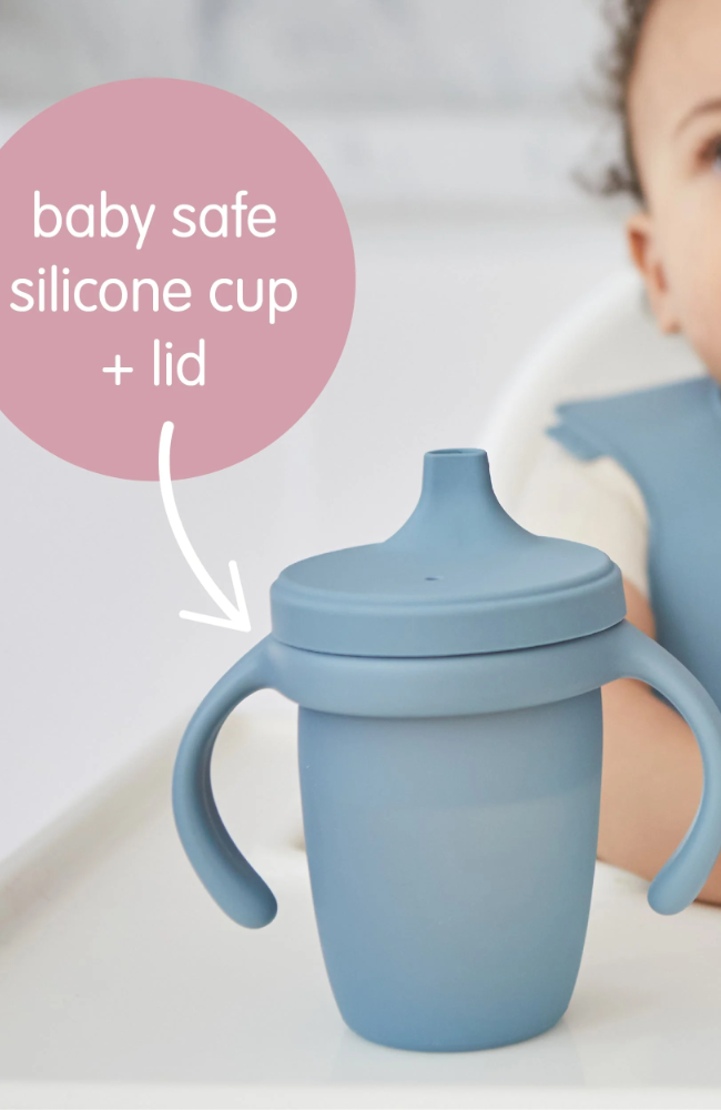 Silicone Cup With Handle - Ocean