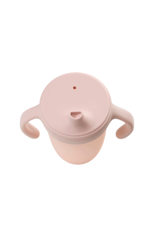 Silicone Cup With Handle - Blush