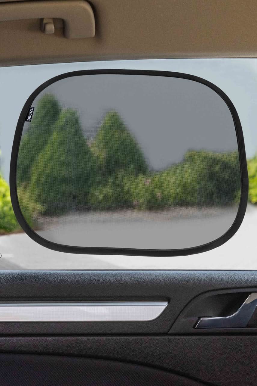 Static Car Sunshade 2pcs - Black