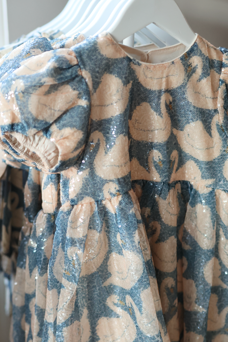 Starla Sequin Dress - Swan