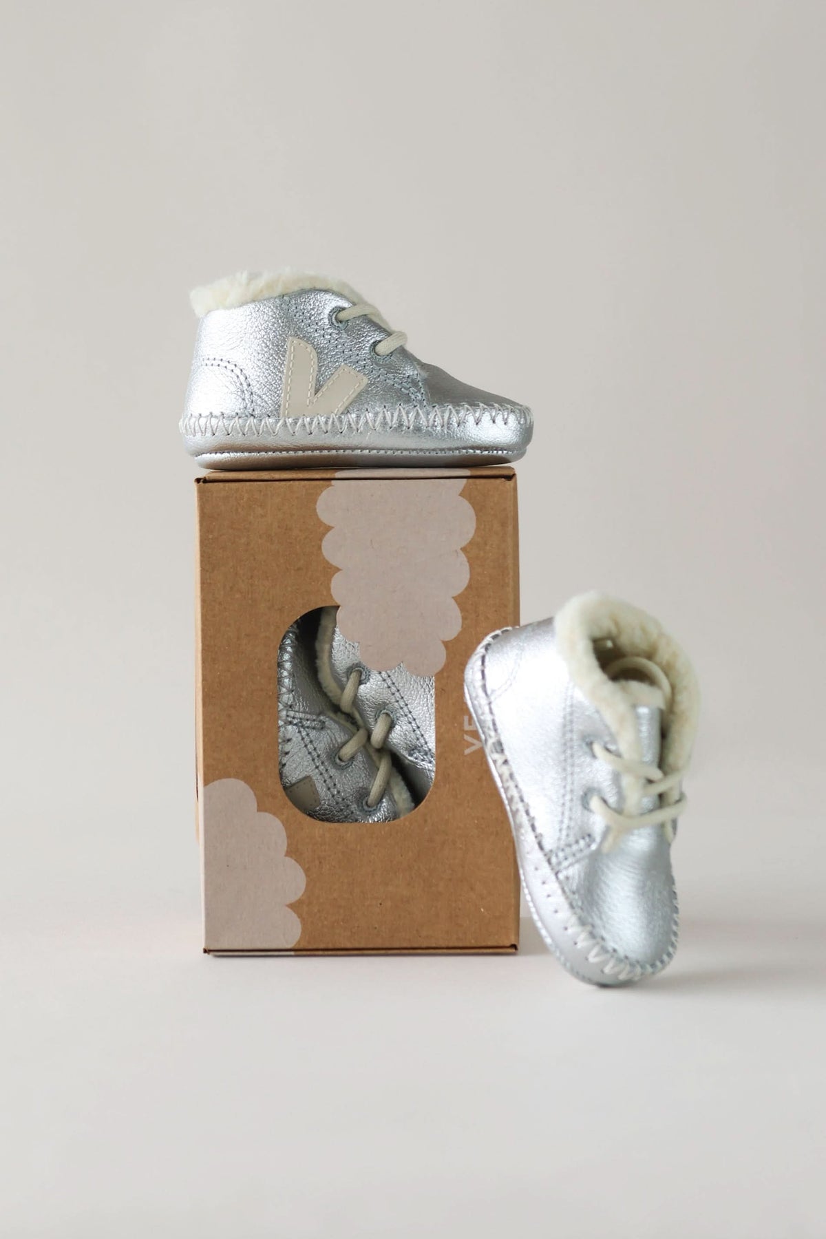 Baby Light ZZ Suede - Silver/Pierre