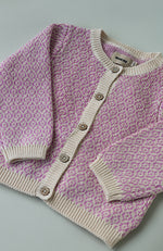 Knit Baby Cardigan Elga - Iris