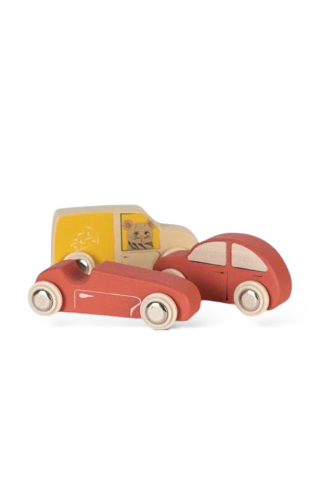 Wooden Mini Cars - Multi