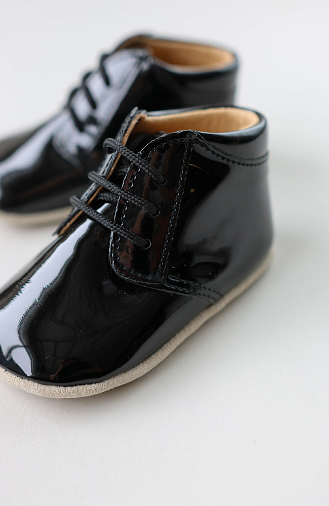 Beginners™ Lace Shoe - Black Patent