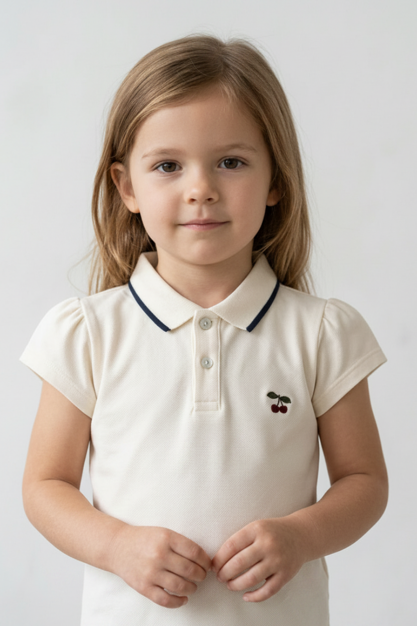 Florita Polo Shirt - Antique White