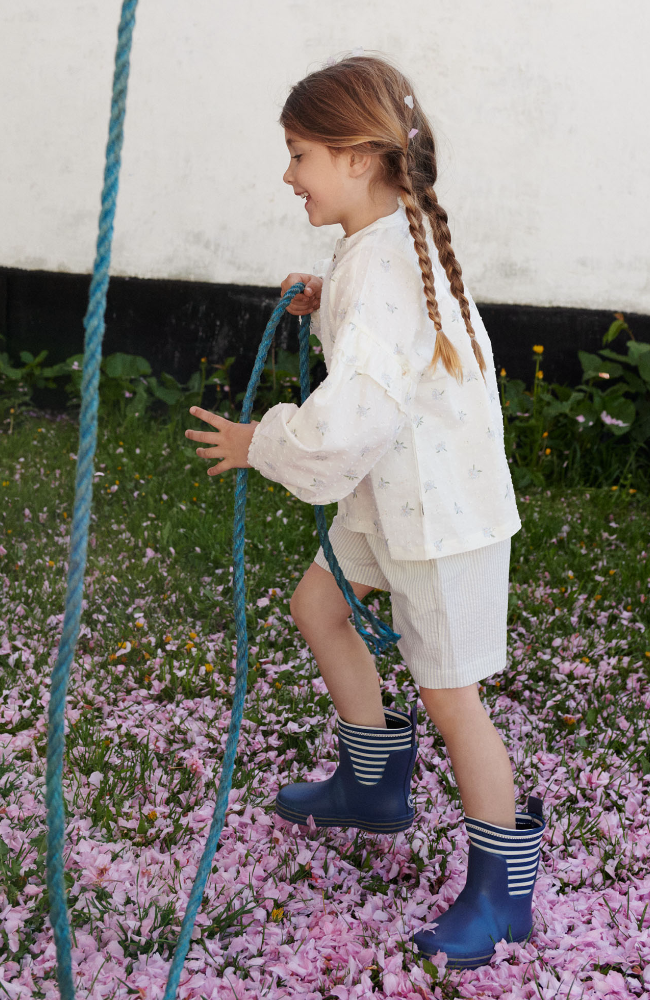 Shirt Gerda - Blue Flowers