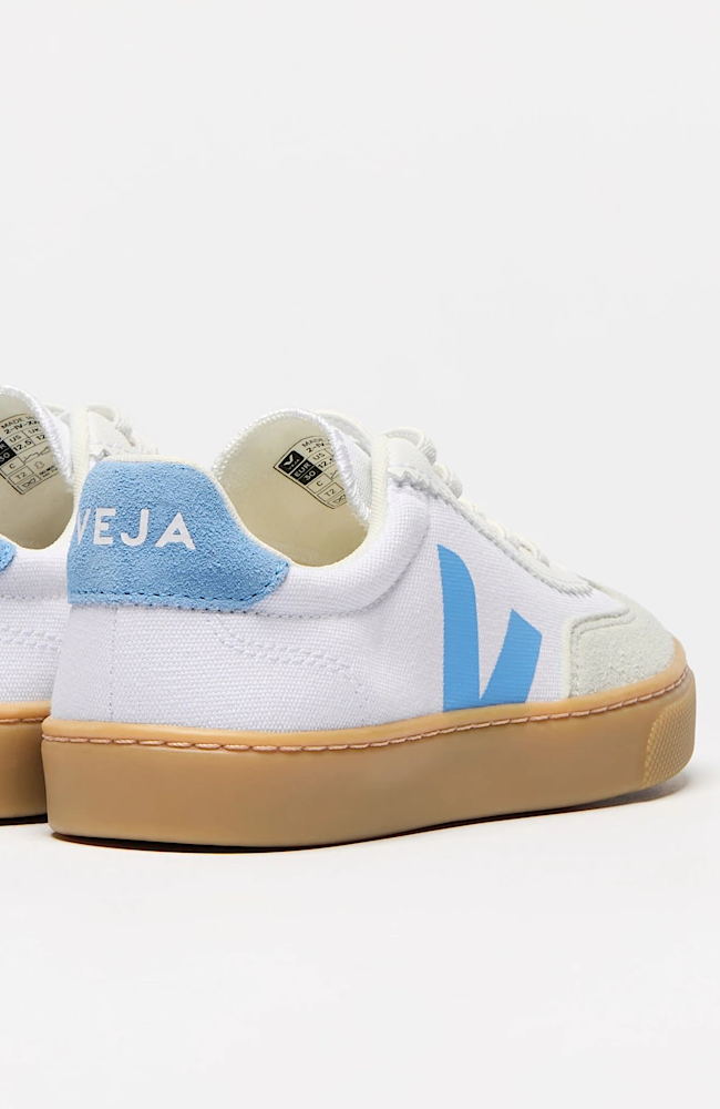 Volley Canvas - White/Aqua