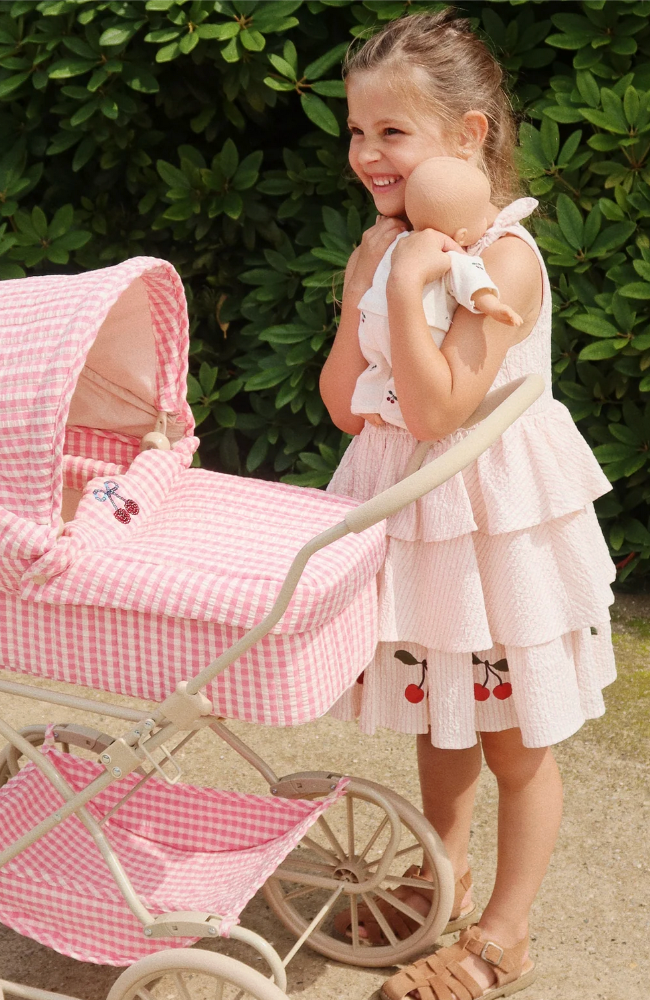 Ellie Dress - Peony Stripe