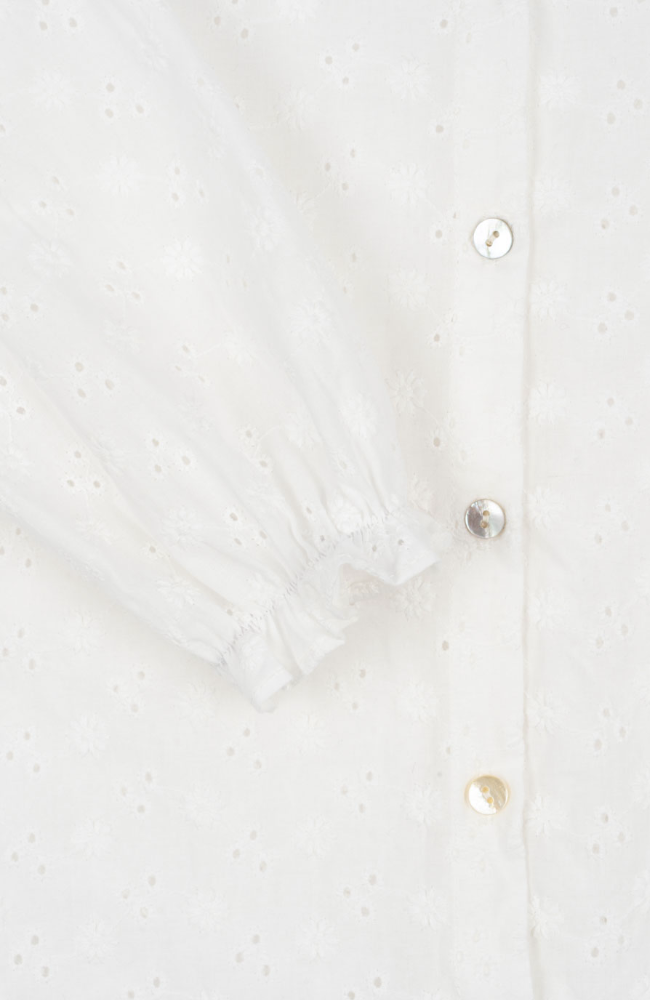 Lacey Collar Shirt - Optic White