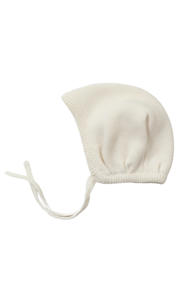 Newborn Knit Bonnet - Creme