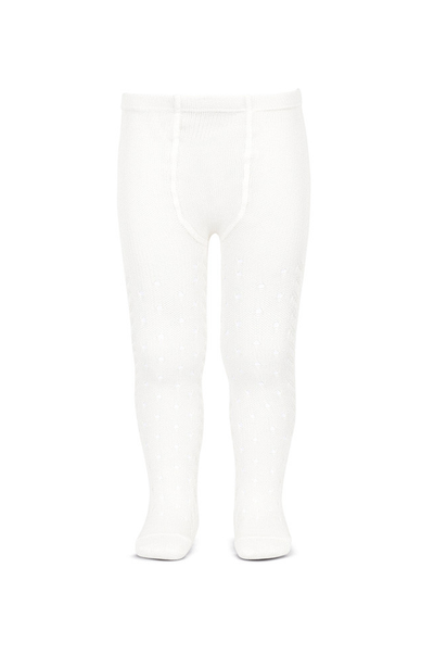 Perle Openwork Tights - 200 White
