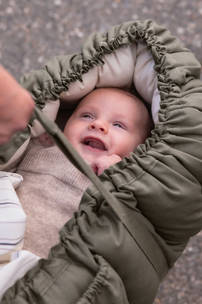 Sebra 3-in-1 Baby Nest - Dark Olive