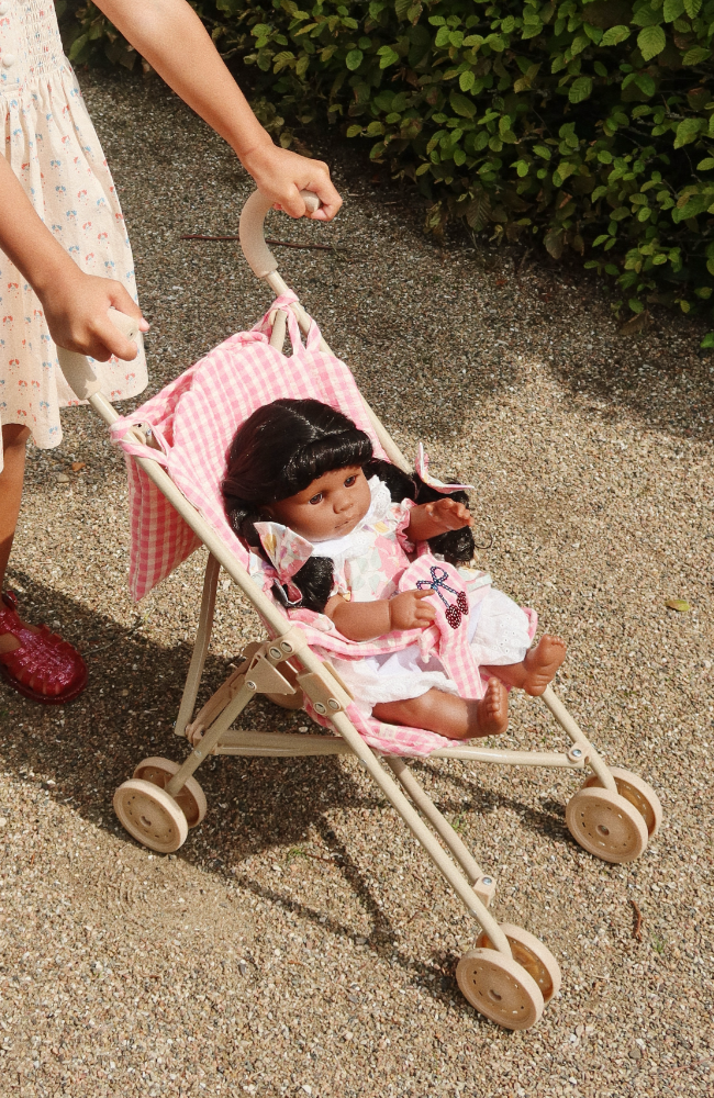 Cheeky Doll Stroller - BubbleGum Check