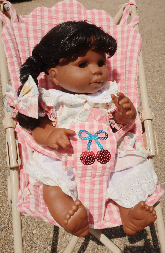 Cheeky Doll Stroller - BubbleGum Check