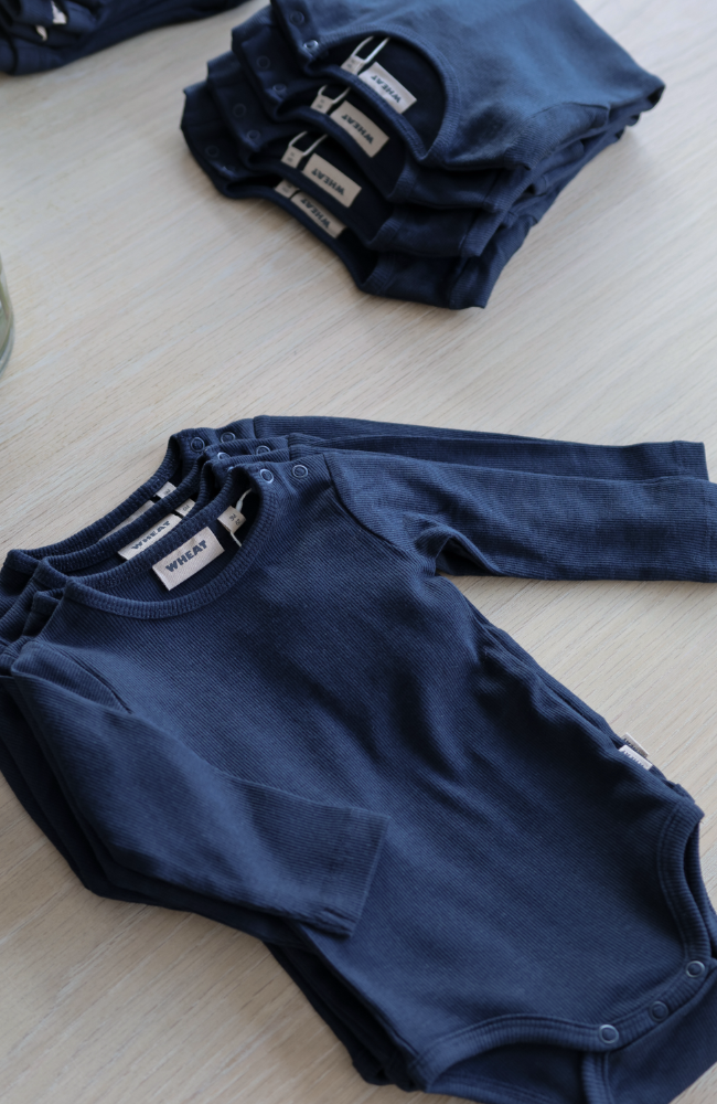 Rib Body L/S Spencer GOTS - Navy