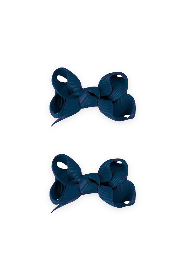 Small Bows 2pk - Navy