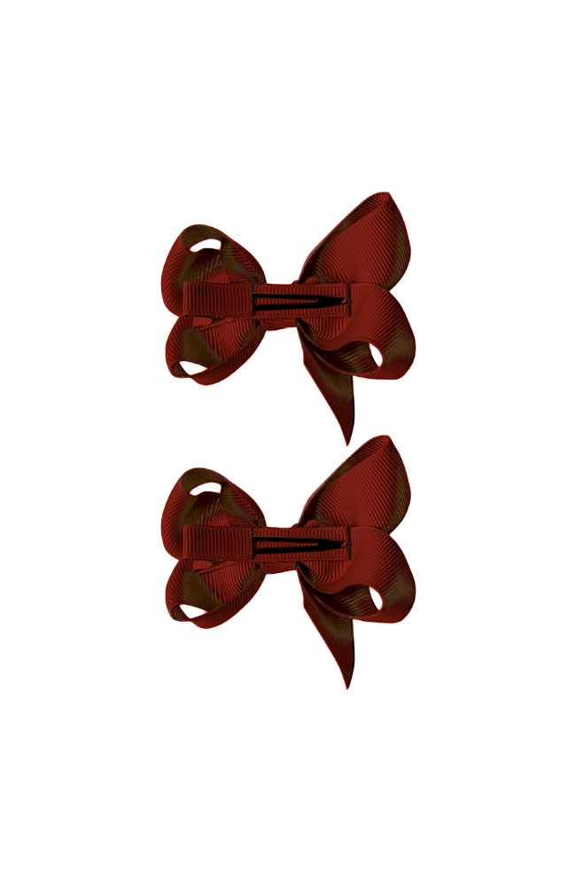Medium Bows 2pk - Burgundy