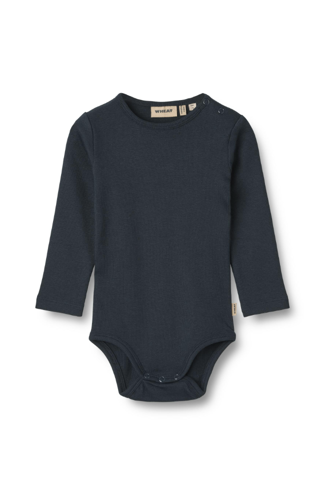 Rib Body L/S Spencer GOTS - Navy