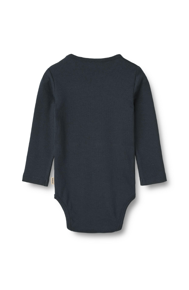 Rib Body L/S Spencer GOTS - Navy