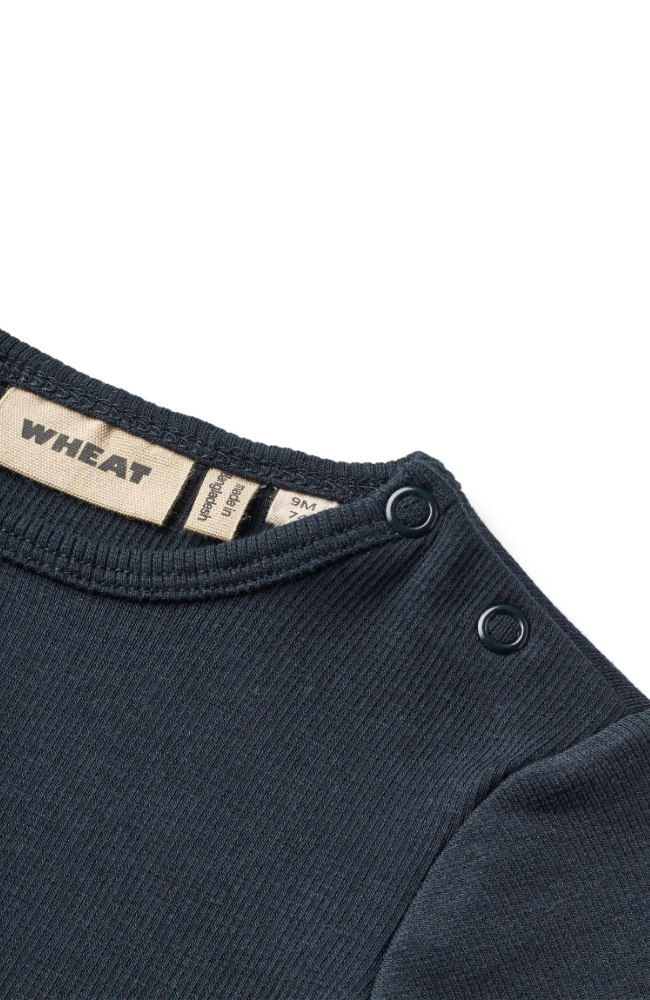 Rib Body L/S Spencer GOTS - Navy