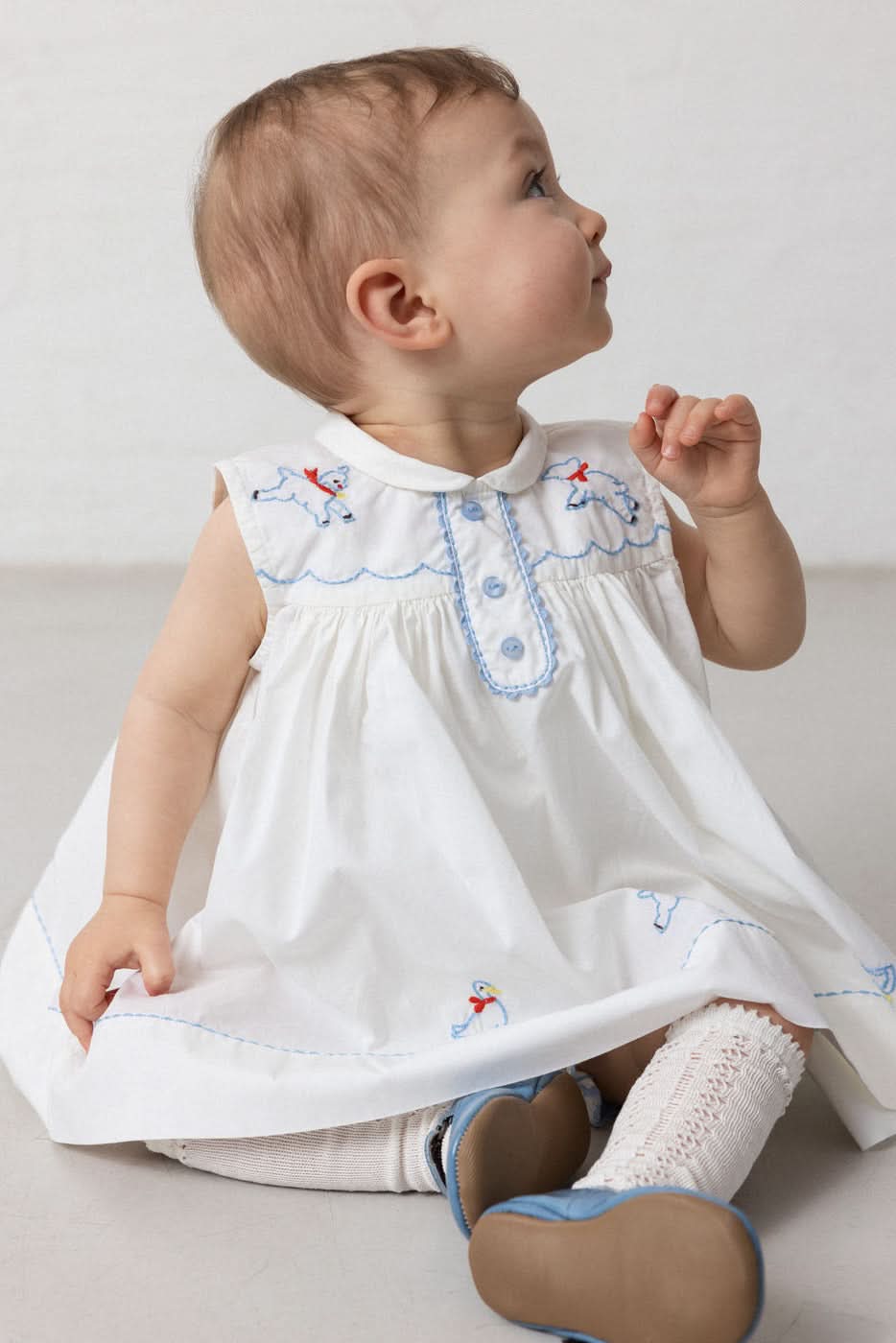 Knee Socks Pointelle - Gentle White