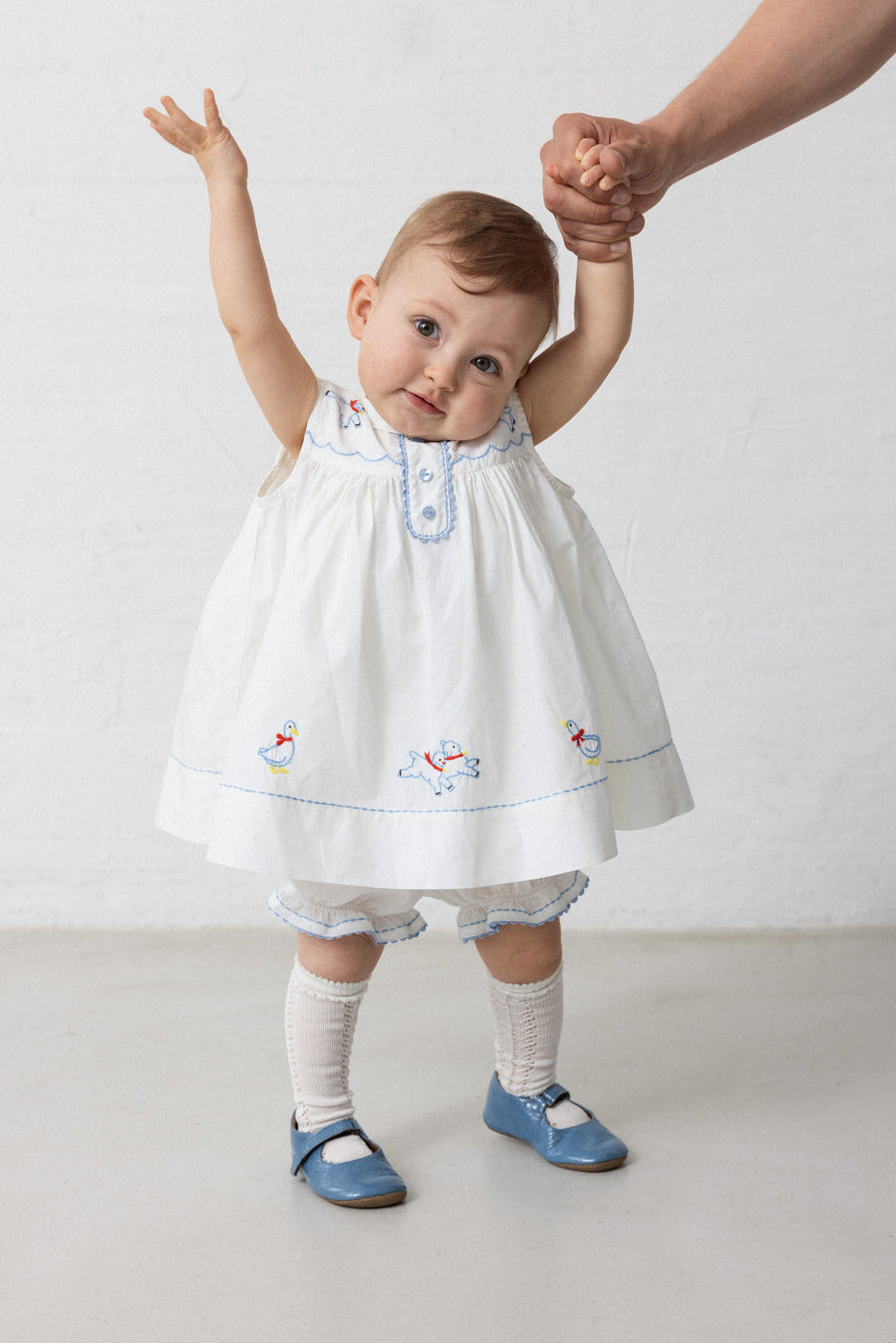 Knee Socks Pointelle - Gentle White