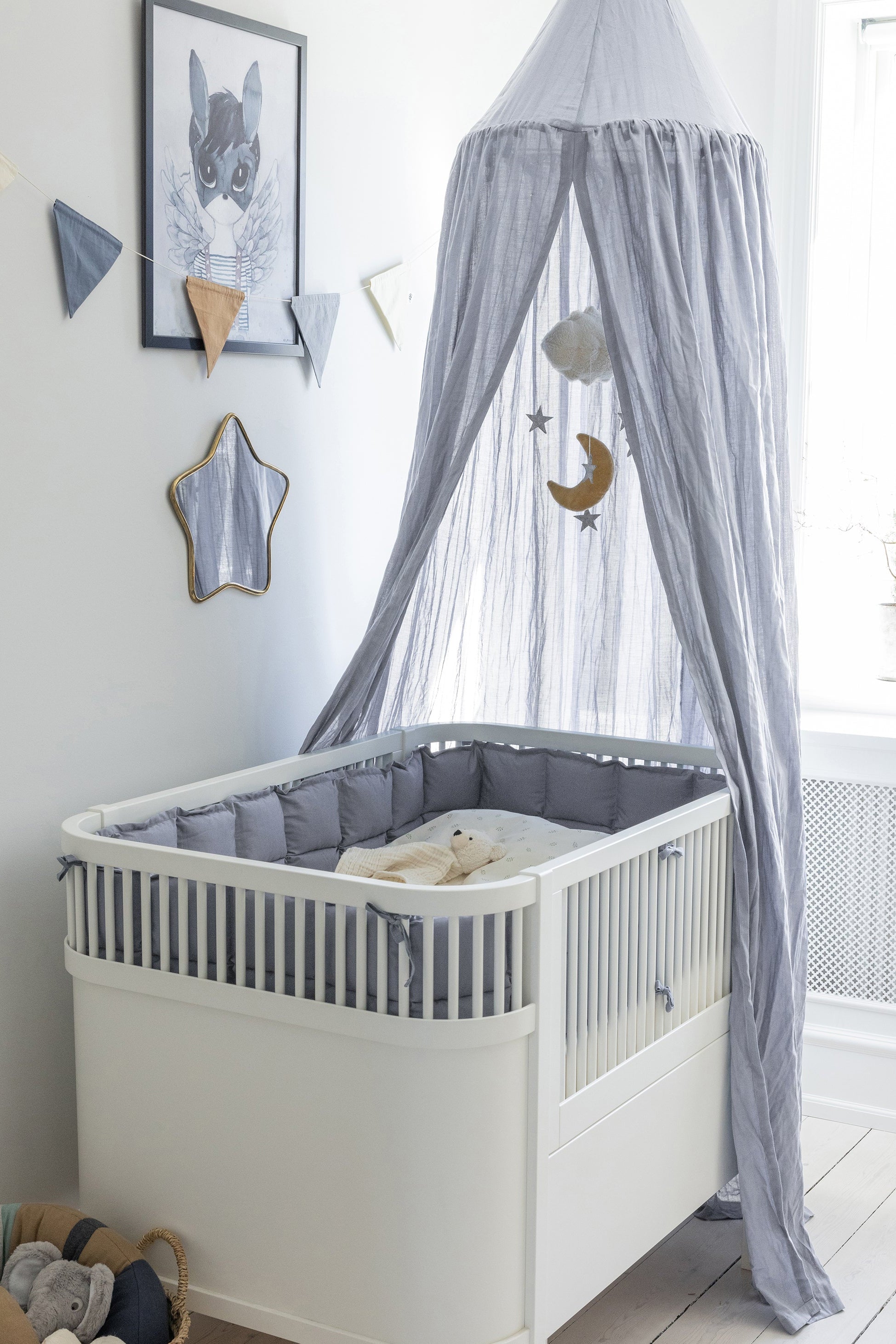 Sebra Canopy Dobby Weave - Dusty Blue