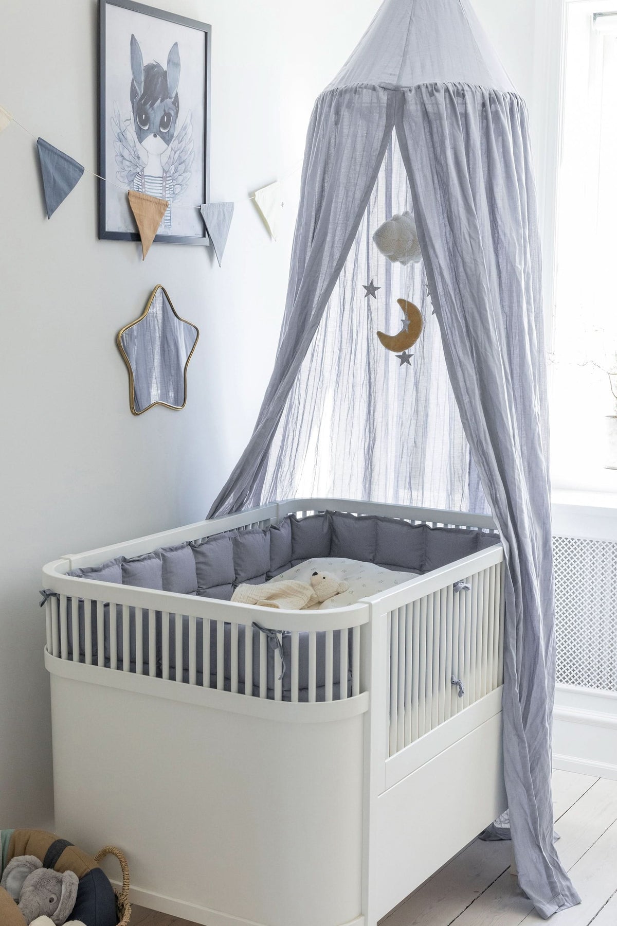 Sebra Canopy Dobby Weave - Dusty Blue