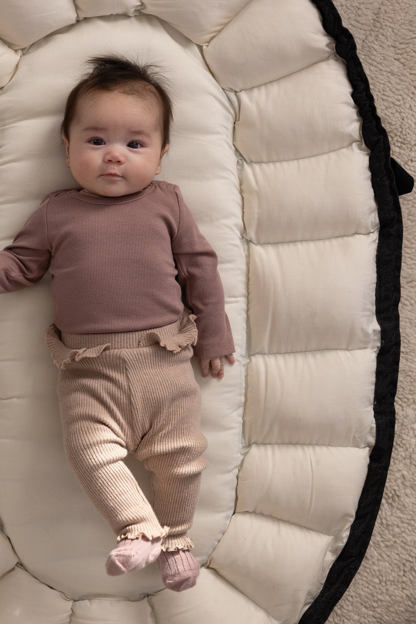Sebra 3-in-1 Baby Nest - Dark Grey Melange