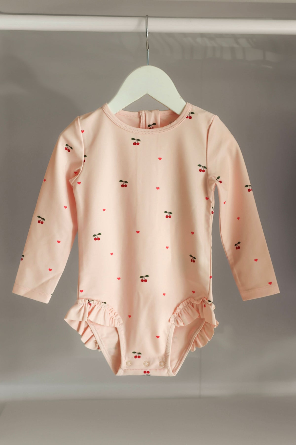 Merle LS Swimsuit - Cherry Coeur Rose