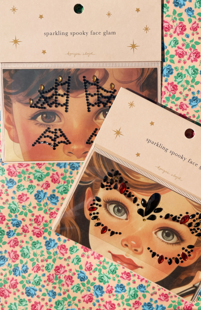 Halloween Face Jewels - Black