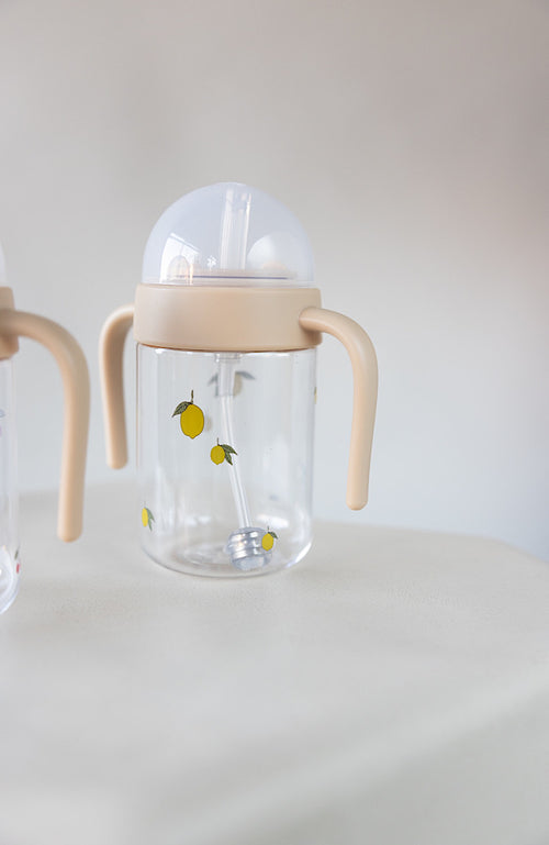 Baby Bottle With Handle - Lemon