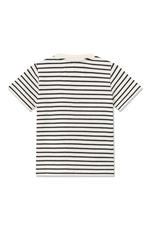 Ola Kids T-Shirt - Off White/Black Stripes