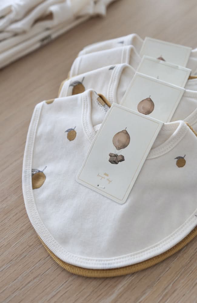 2 Pack Basic Bibs - Lemon