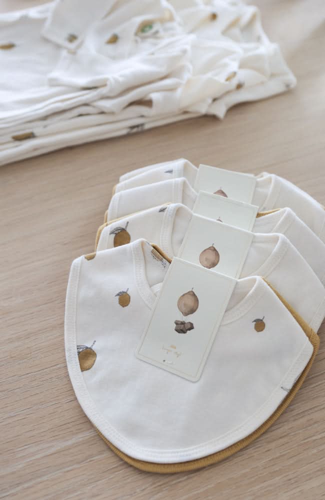 2 Pack Basic Bibs - Lemon