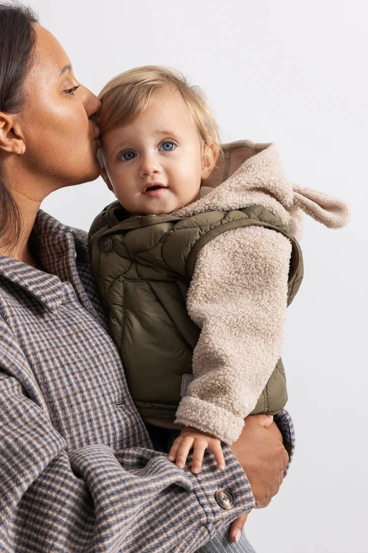 Olini Teddy Jacket - Muddy Melange