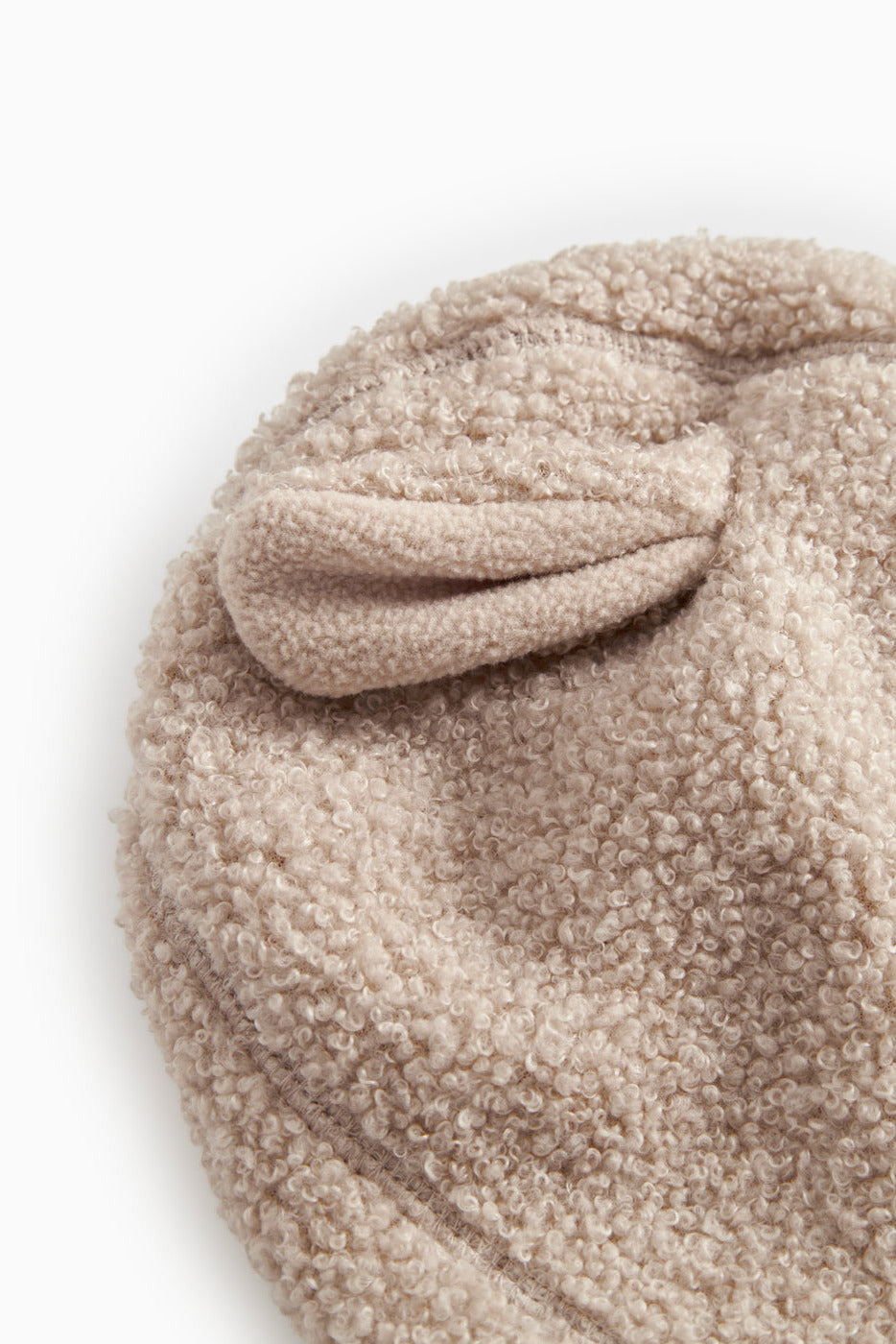 Aki Teddy Lamb Hat - Muddy Melange