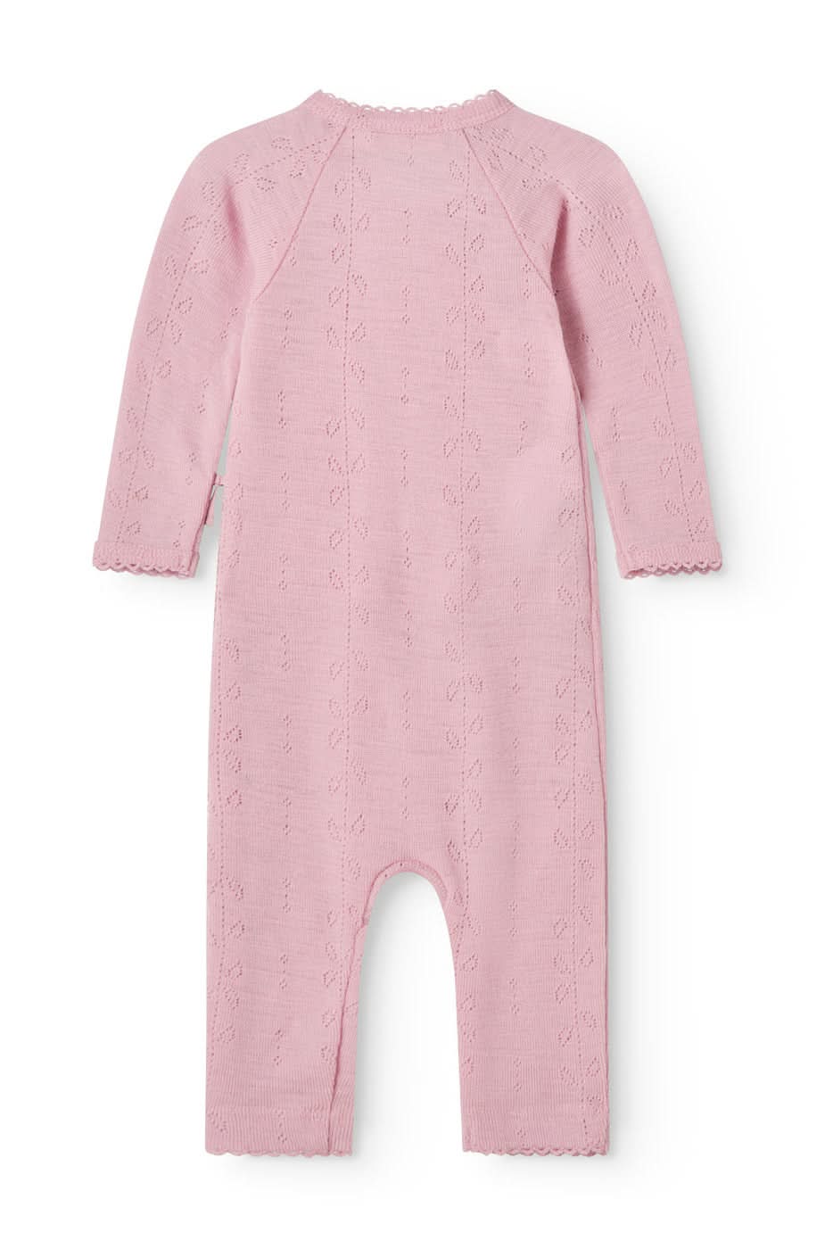 Rula Wool Onesie - Soft Berry