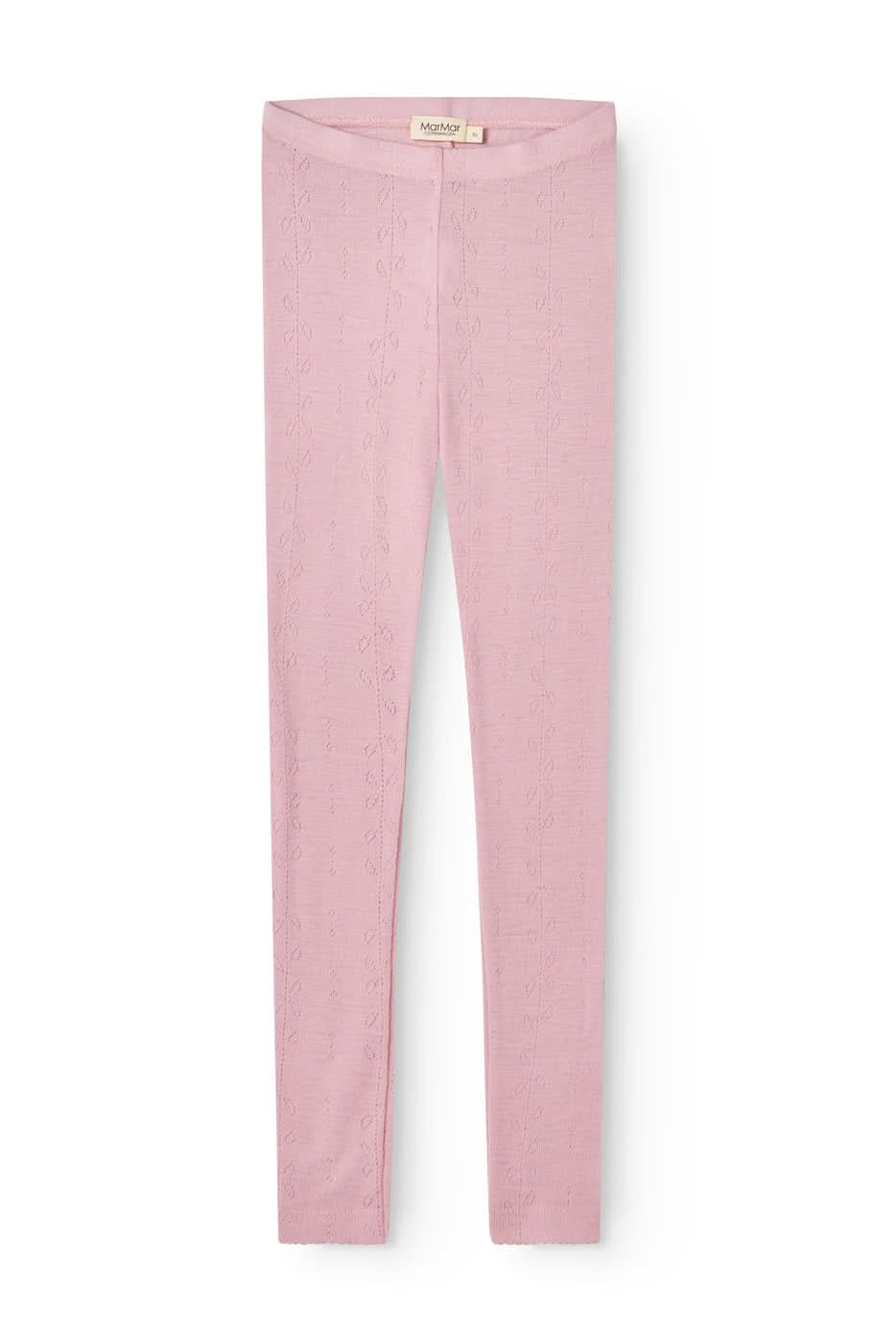 Leggings Wool Pointelle - Soft Berry