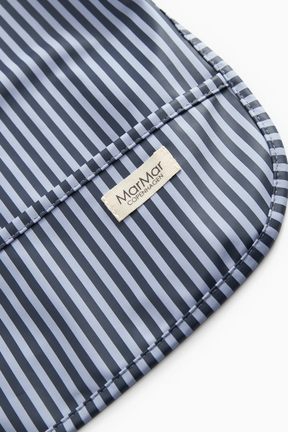 Apron Dinner LS Bib - Blue Stripes