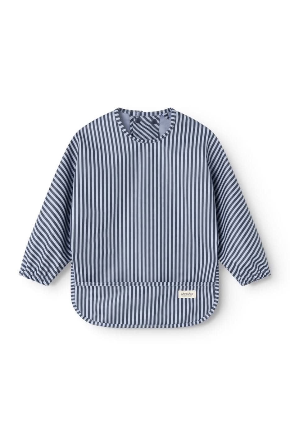 Apron Dinner LS Bib - Blue Stripes
