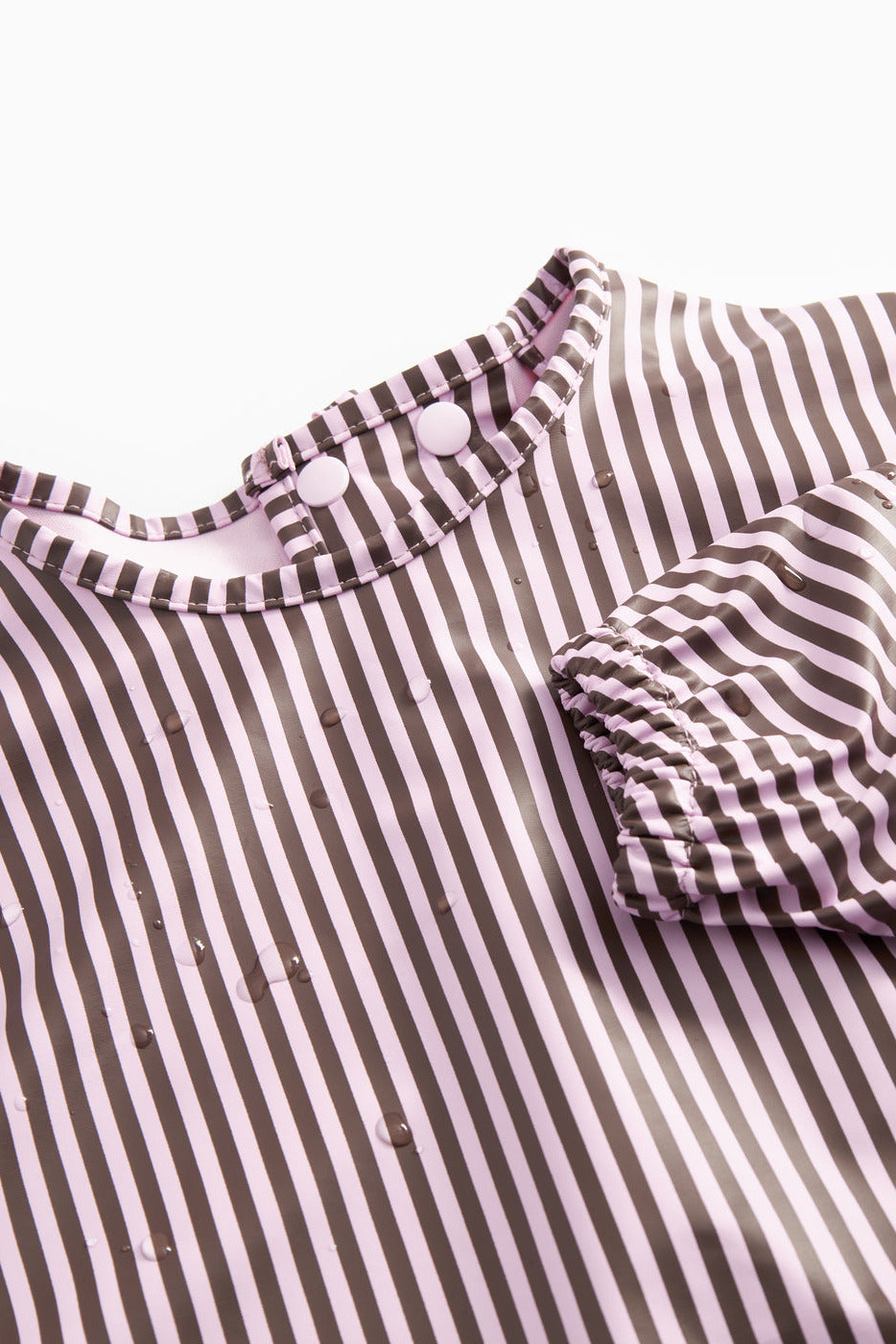 Arty Apron - Pink Brown Stripes