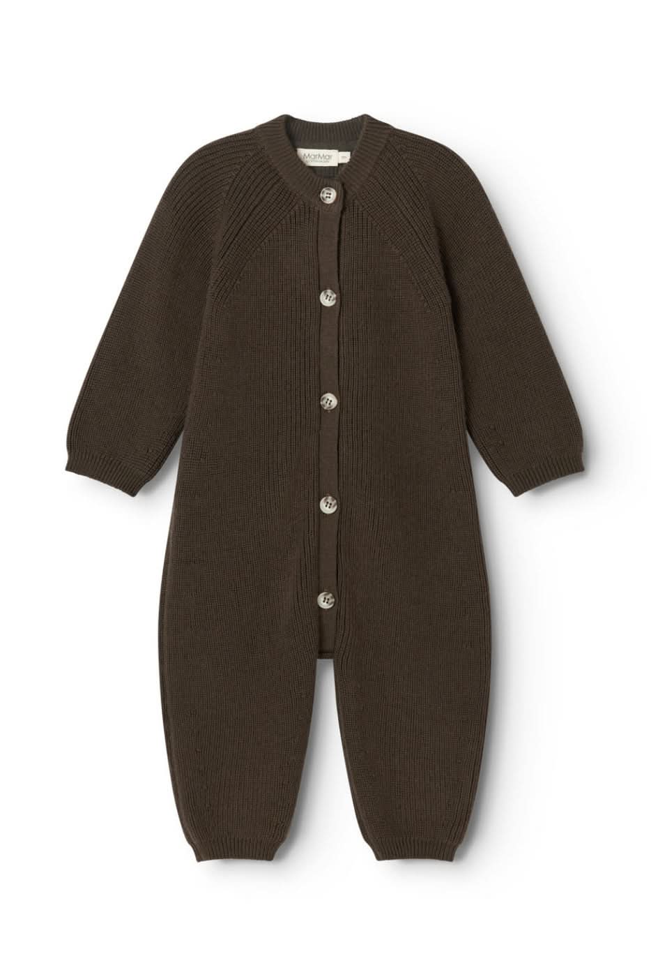 Robbie Knit Onesie - Dark Roast