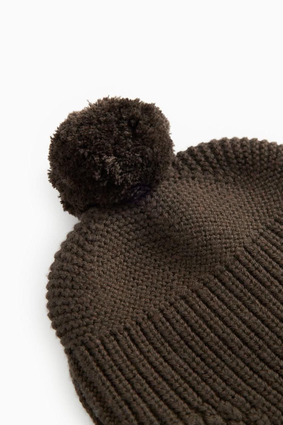 Aly Pompom Hat - Dark Roast