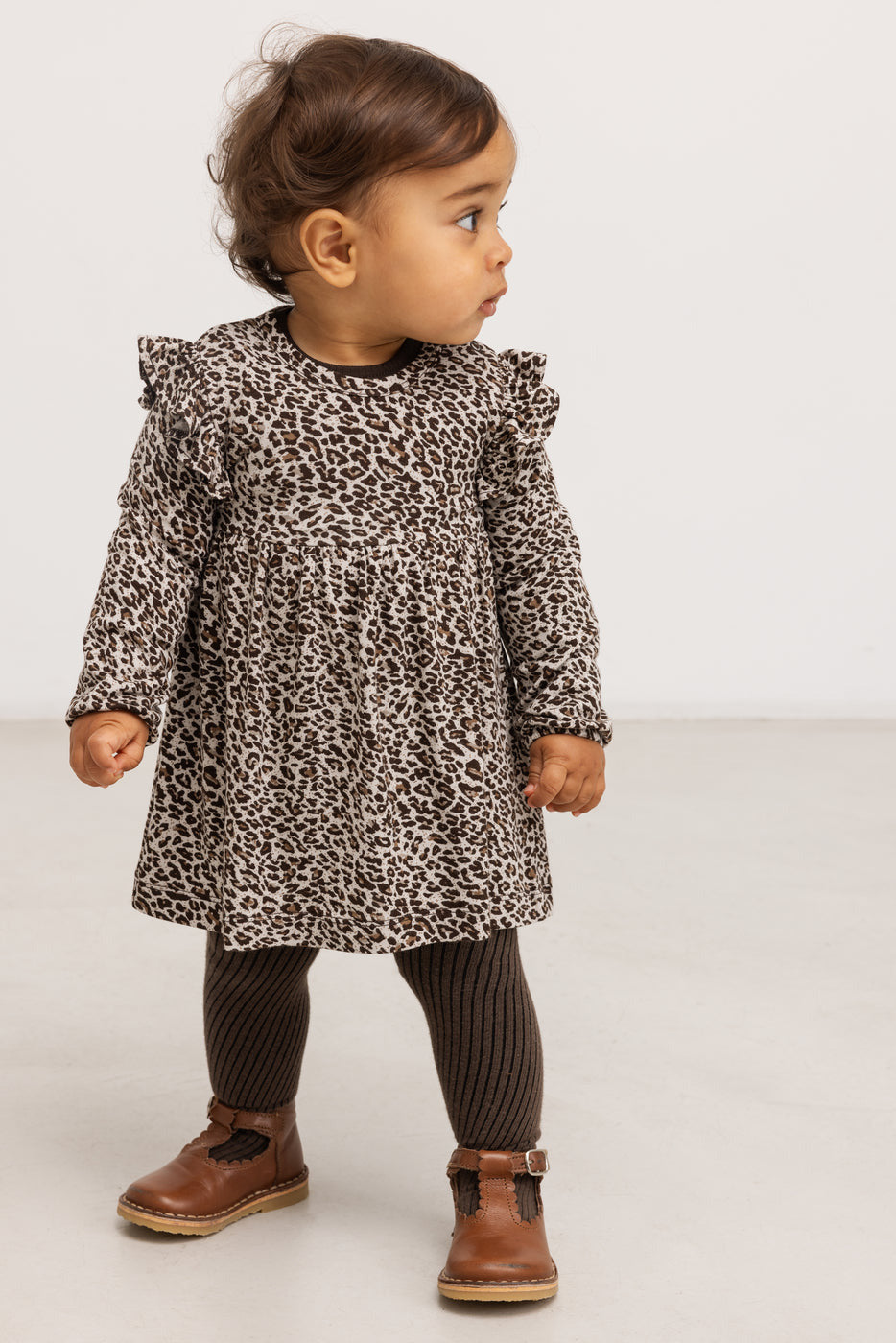 Leo Romona Body Dress - Dark Brown Leo
