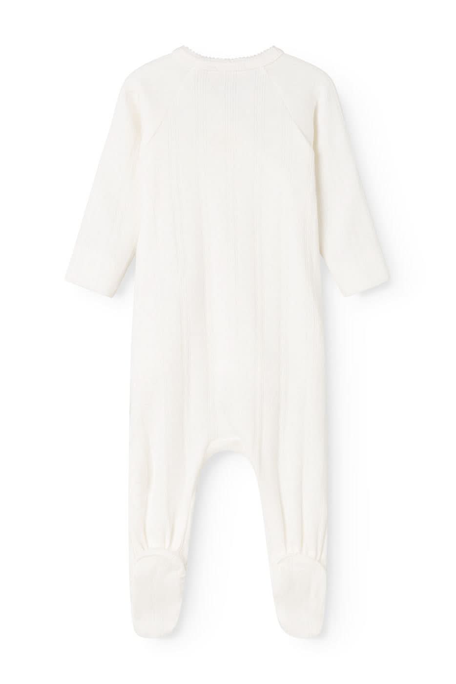 Rubetta Pointelle Onesie - Gentle White