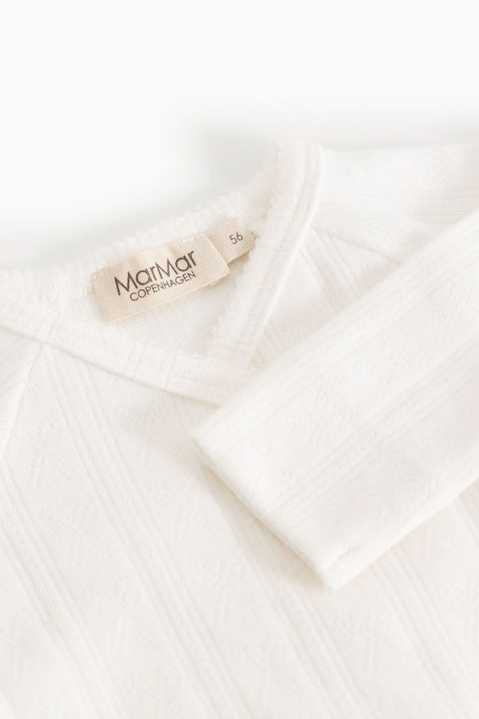 Rubetta Pointelle Onesie - Gentle White