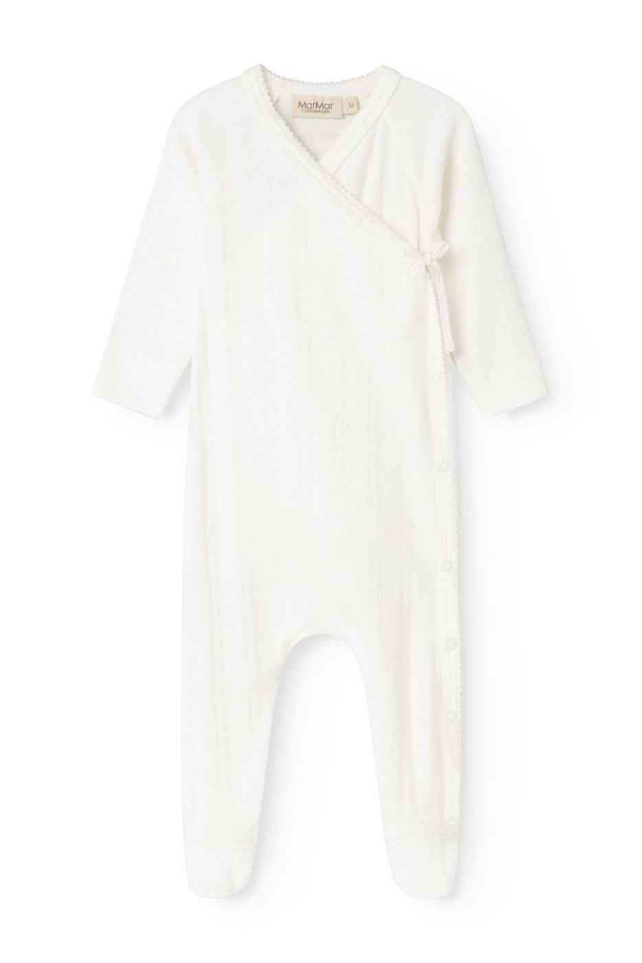 Rubetta Pointelle Onesie - Gentle White