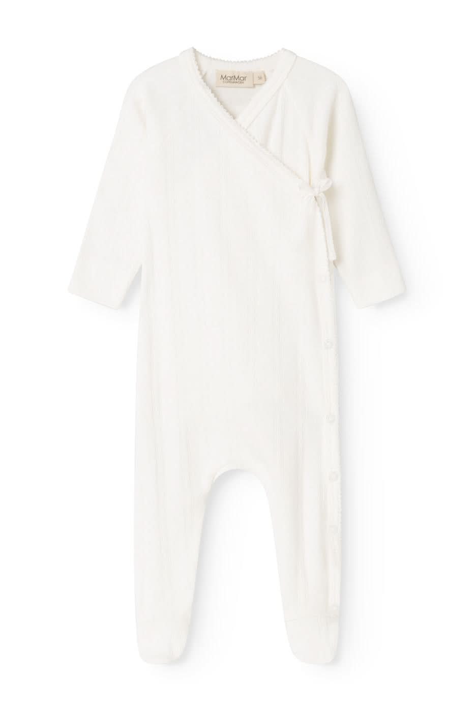 Rubetta Pointelle Onesie - Gentle White